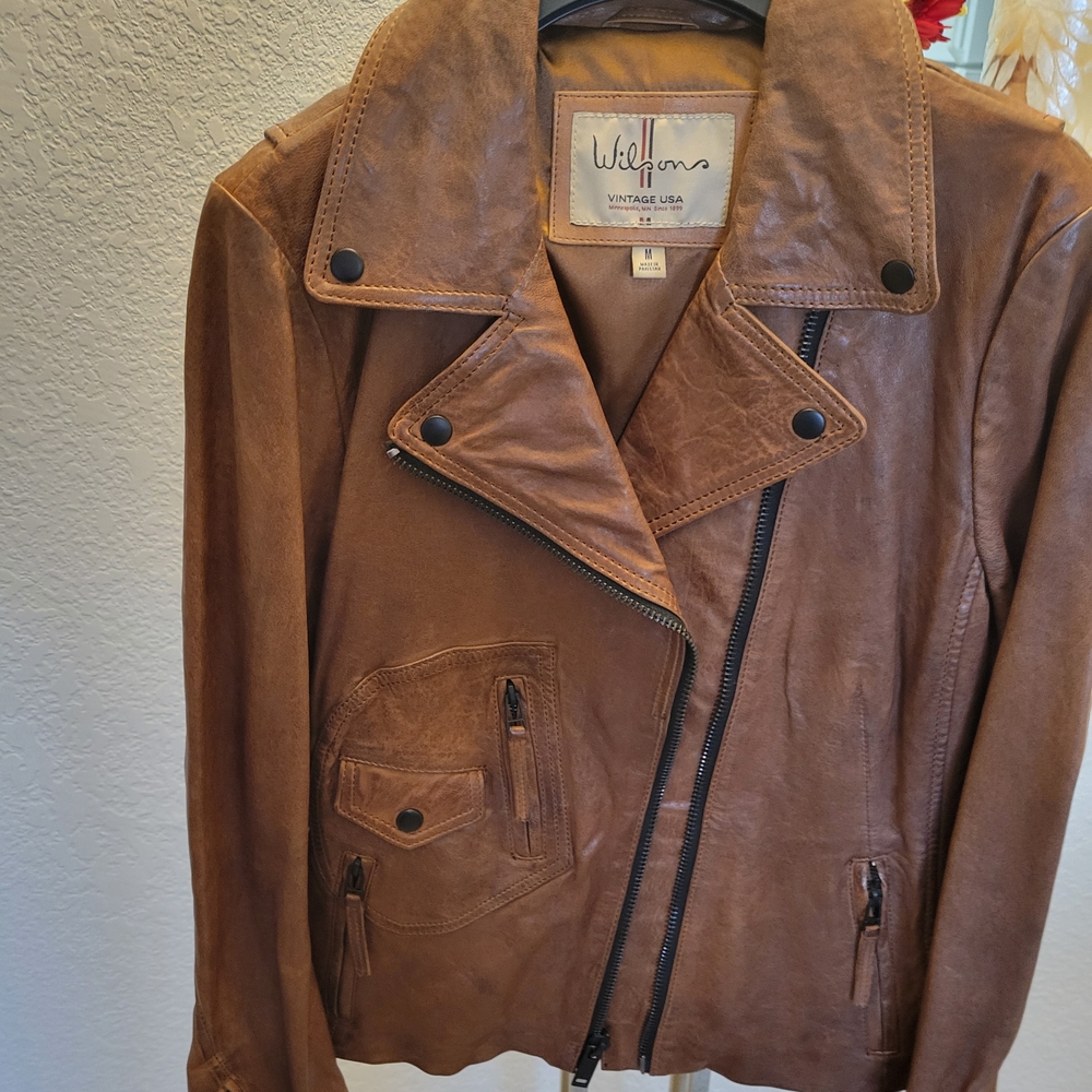 Vintage Brown Leather Jacket